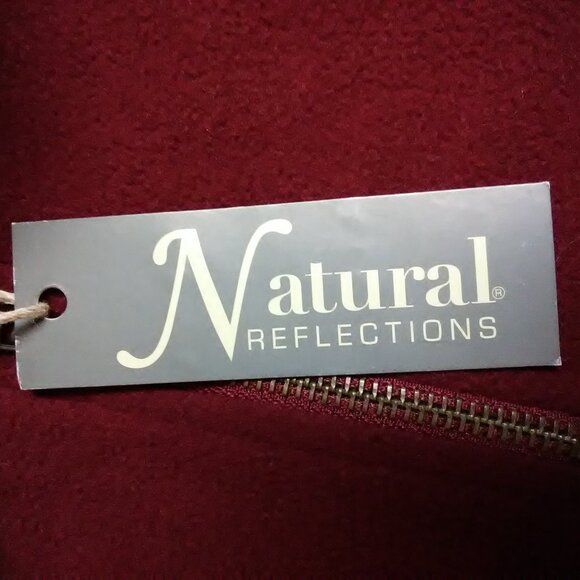 Natural Reflections pullover "fleece" maroon color XL - NWT new - Picture 5 of 14